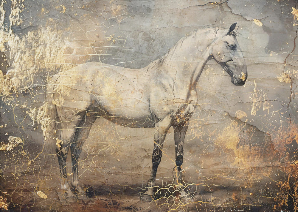 Horse Vintage Art Illustration 06 | Poster