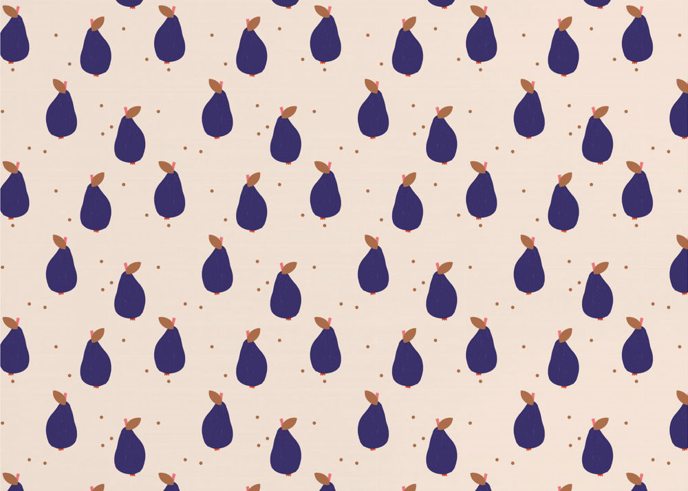 Glada päron (mönsterdesign) | Fototapet
