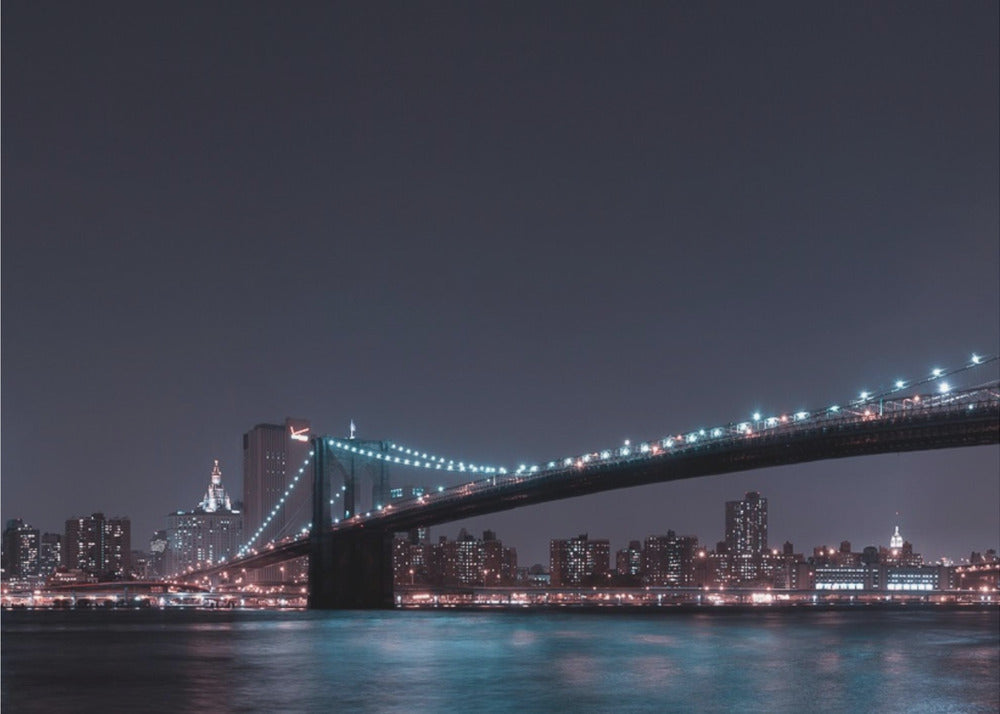 Horizonte de Manhattan y Puente de Brooklyn | Papel Pintado Fotográfico