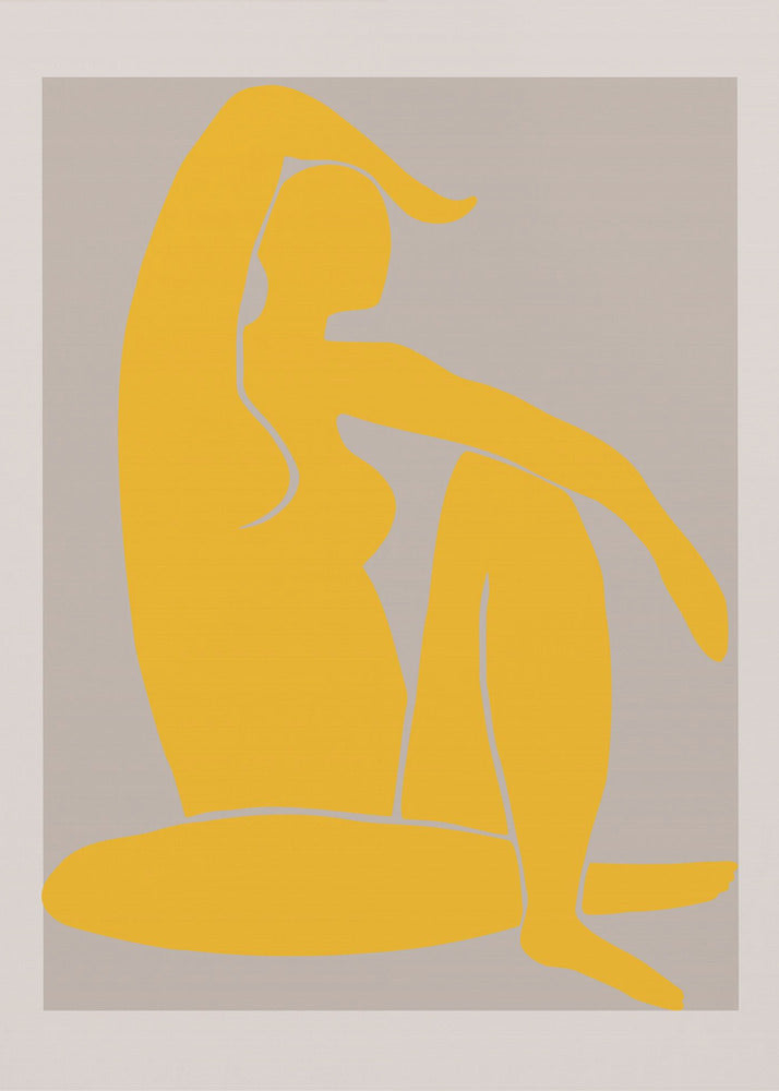 Figure jaune | Tableaux sur Toile