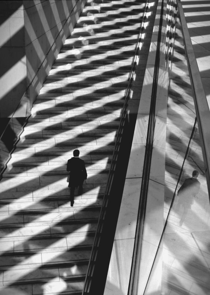 Marcher lumière et ombres | Tableaux sur Toile