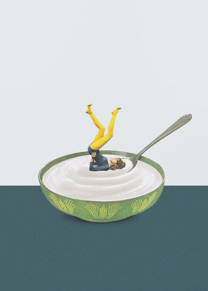 Yoga in mijn yoghurt | Canvasprints