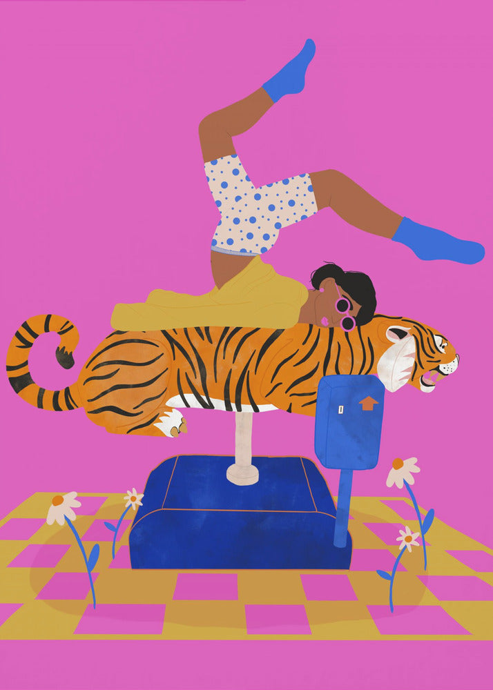 Stop een tijger in je hart | Canvasprints
