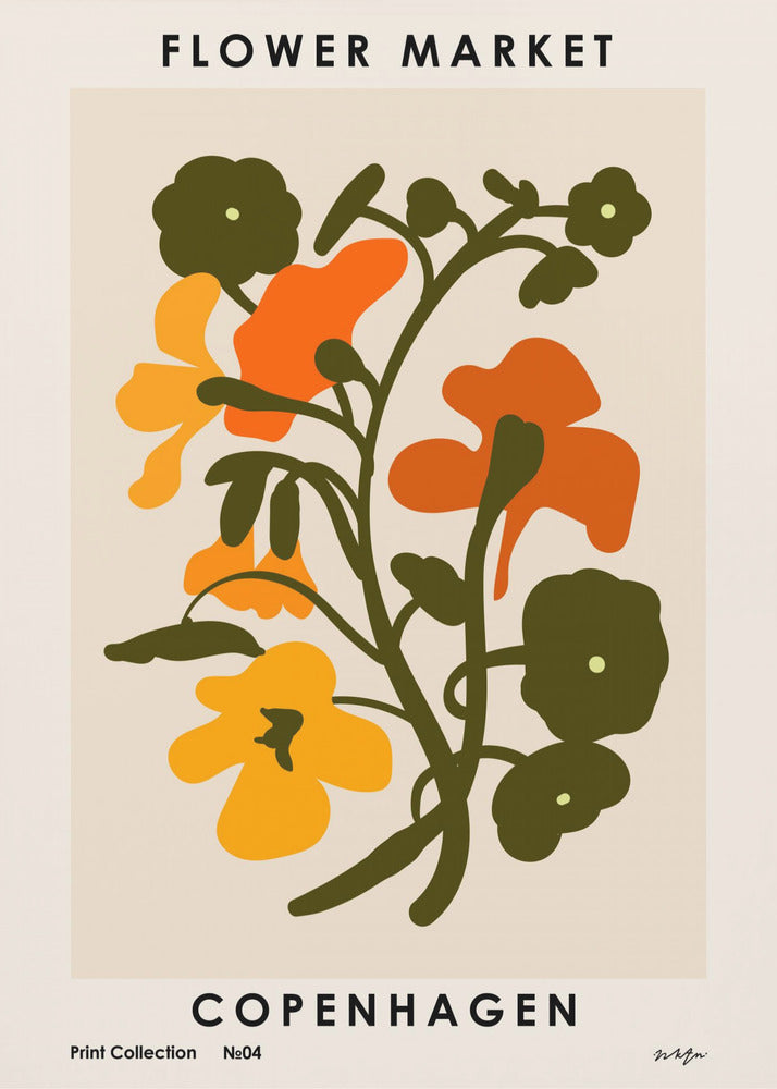 Marché aux fleurs. Copenhague | Tableaux sur Toile