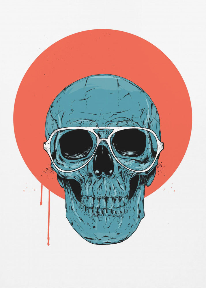 Blauer Totenkopf II | Leinwand-Bilder
