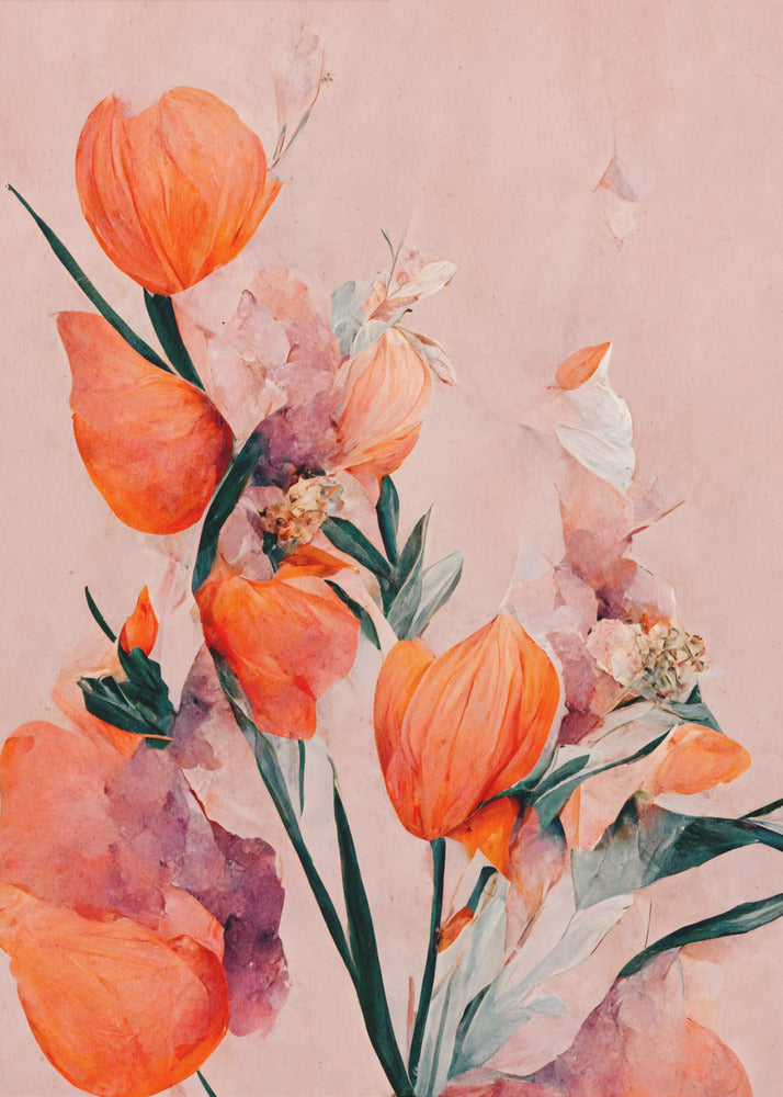Tulipes oranges | Tableaux sur Toile