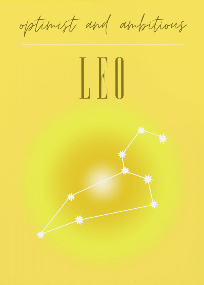Löwe Sternzeichen Druckkunst | Poster