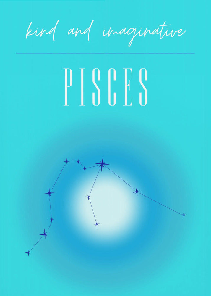 Pisces Zodiac Print Art | Poster