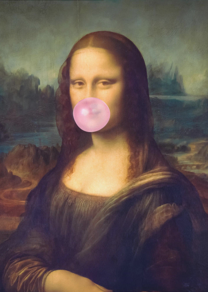 Gomma da masticare Mona Lisa | Stampe su Tela