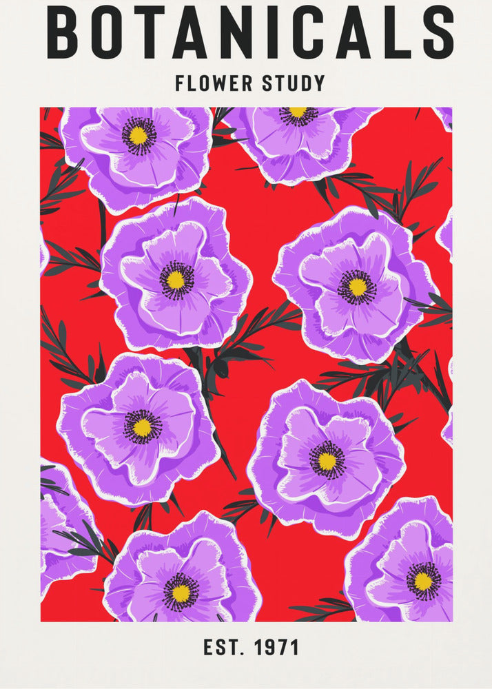 Étude des fleurs botaniques | Tableaux sur Toile