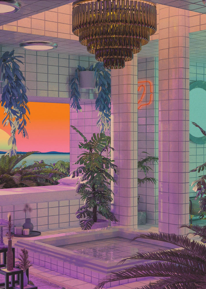 Vaporwave-allas | Canvastaulut