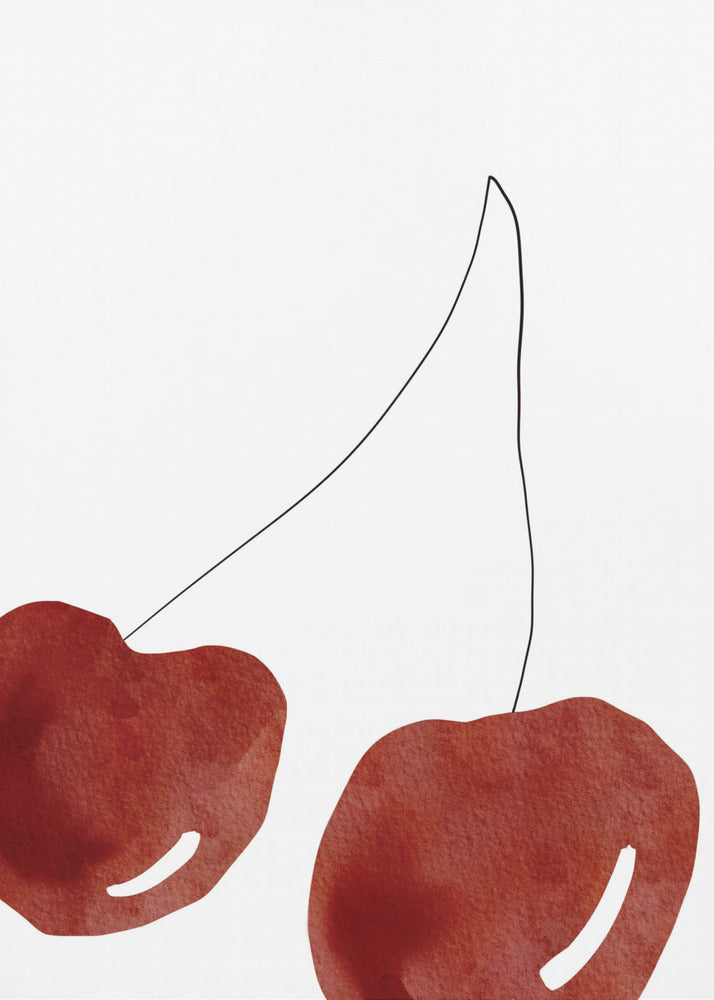 Isolated Cherries | Poster