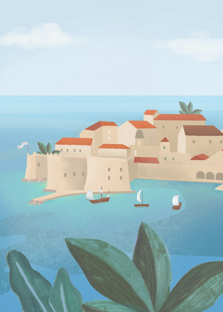 Città di Dubrovnik | Stampe su Tela