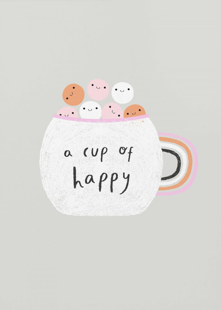 Una tazza di felicità | Stampe su Tela