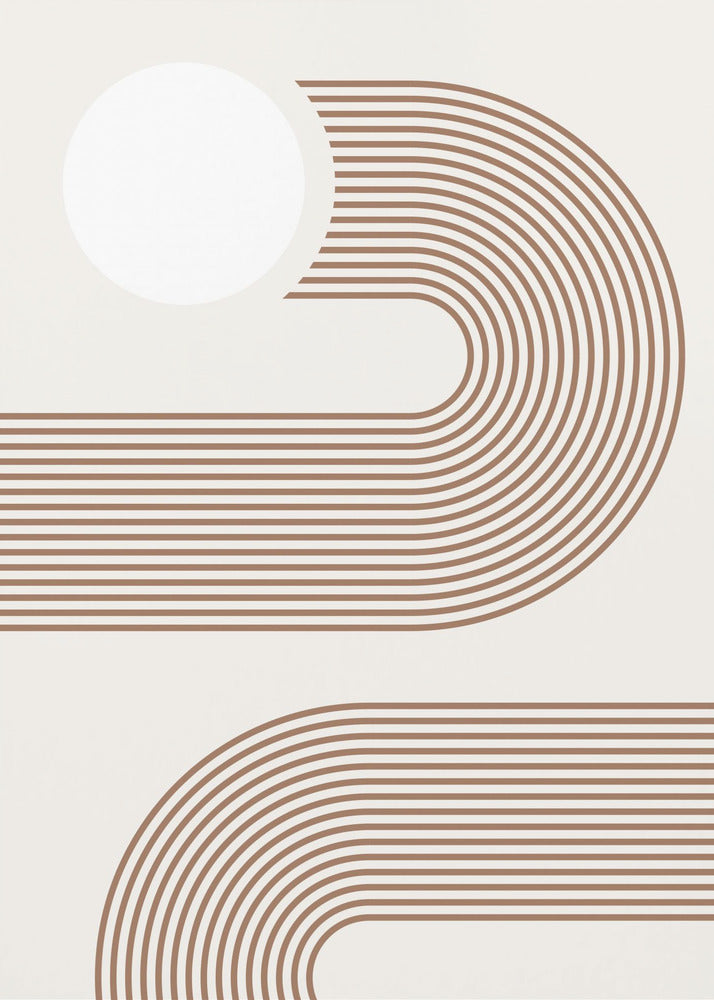 Beige Arc Poster - Kunstdruck | Leinwand-Bilder