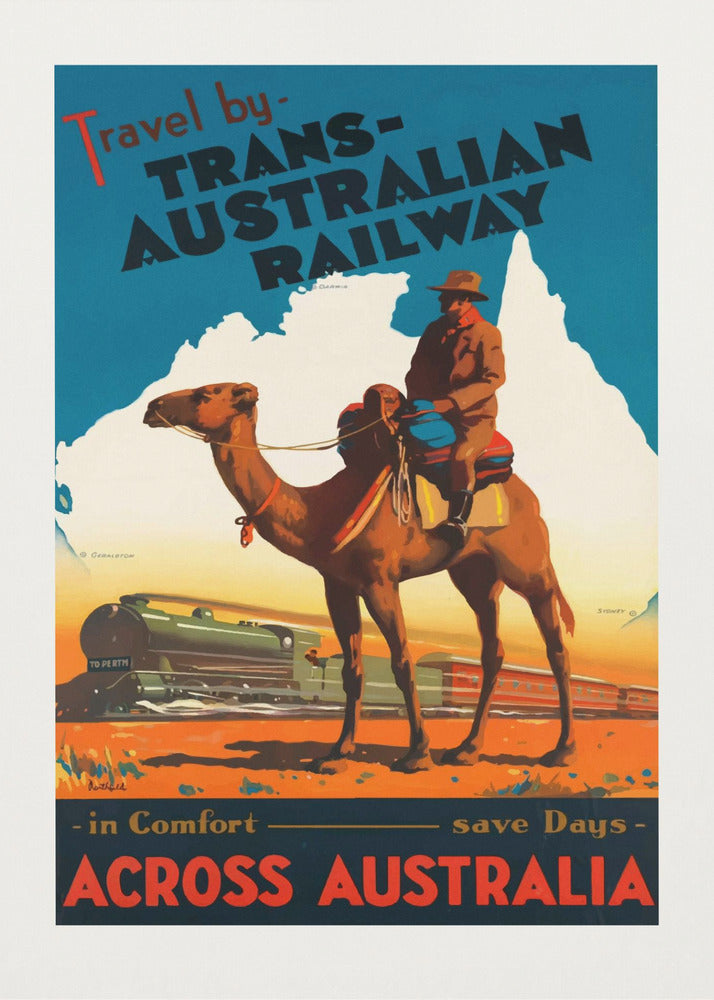 Trans Australian Railway Poster | Canvas