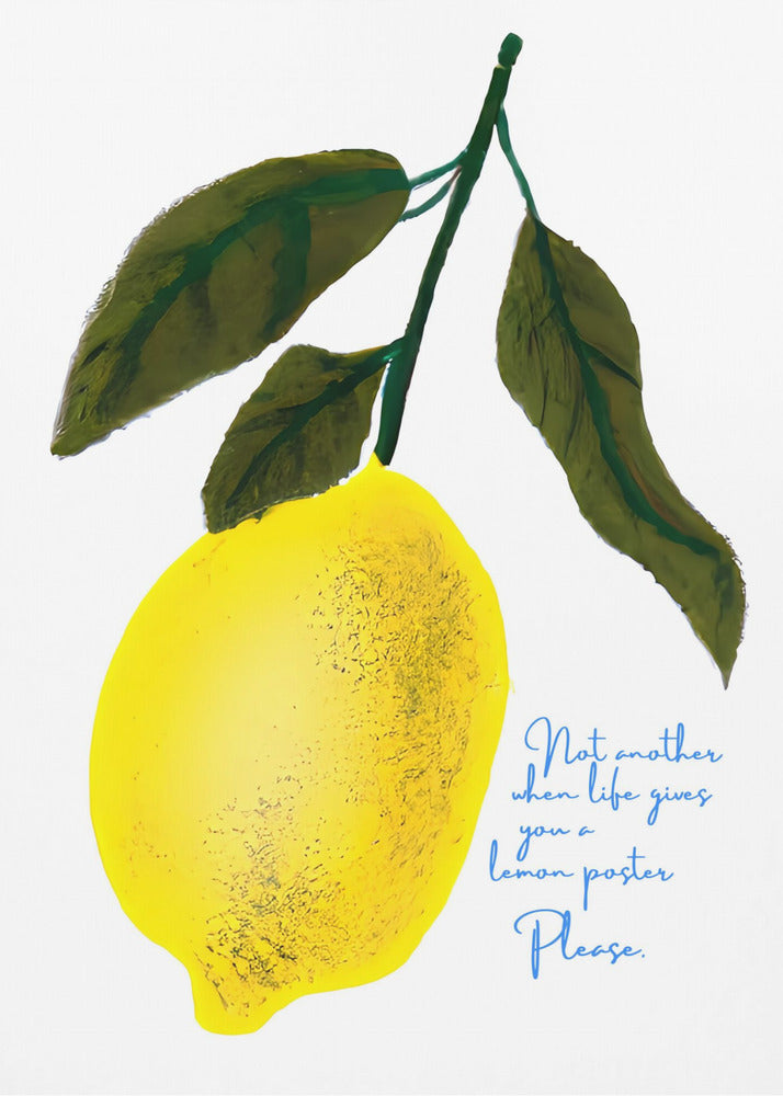 Notes de tête de citron | Posters - Affiche Artistique