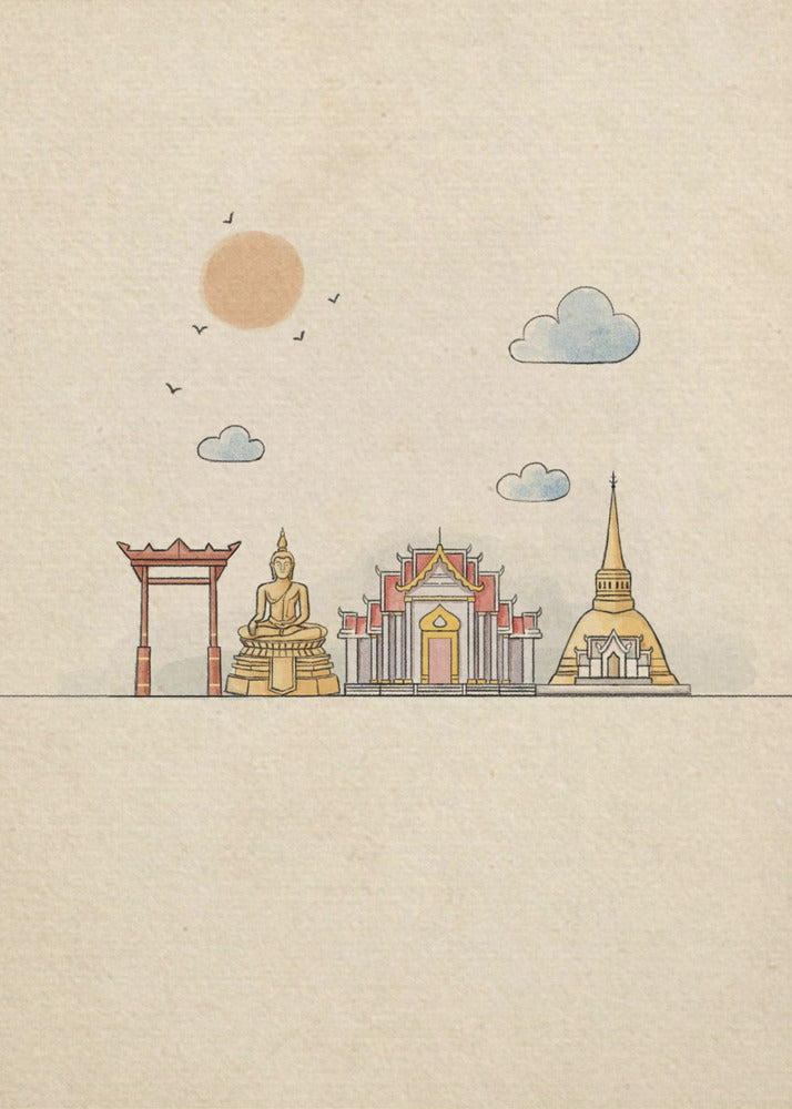 L'incroyable Bangkok | Tableaux sur Toile