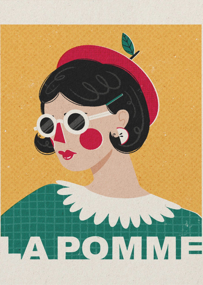 Het Franse modeportret van Apple | Posters - Kunstdrukken