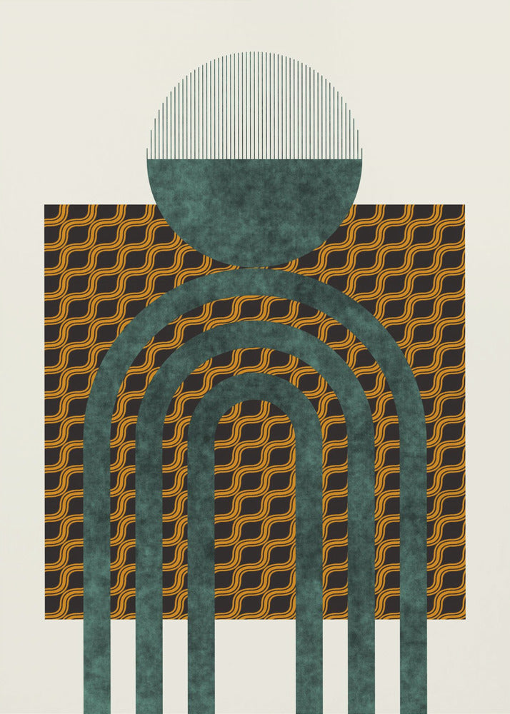 Textured Mid Century Composition 5 | Poster