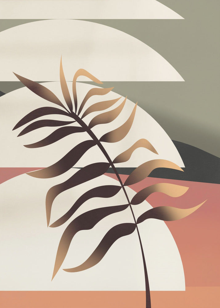 Glödande palmblad | Poster