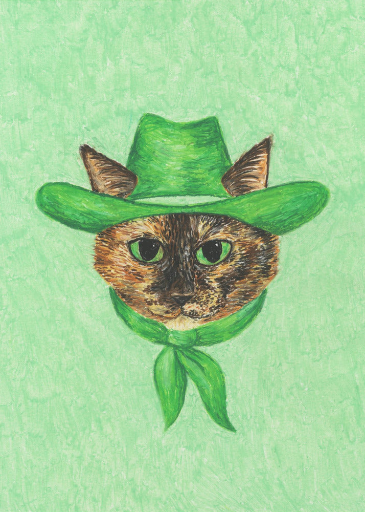 Tilly, die Cowgirl-Schildpattkatze | Leinwand-Bilder
