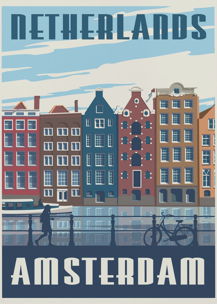 Amsterdam Reisedruck | Leinwand-Bilder