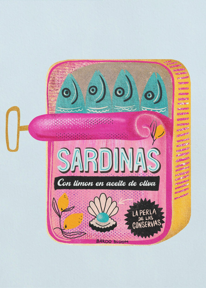Lata de sardinas Impresiones en Lienzo