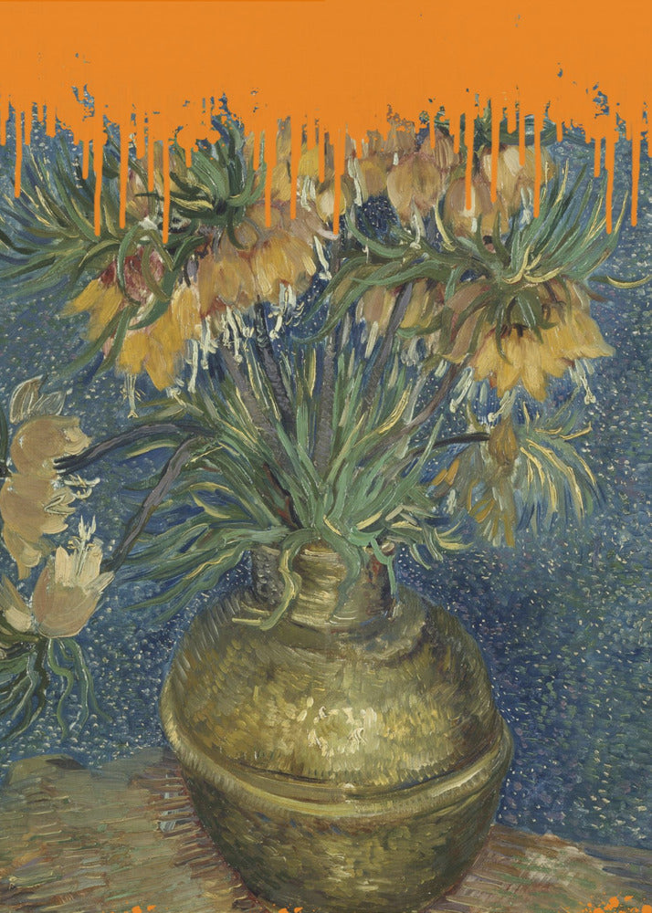 Kollage av solrosor och stänket Van Gogh | Poster