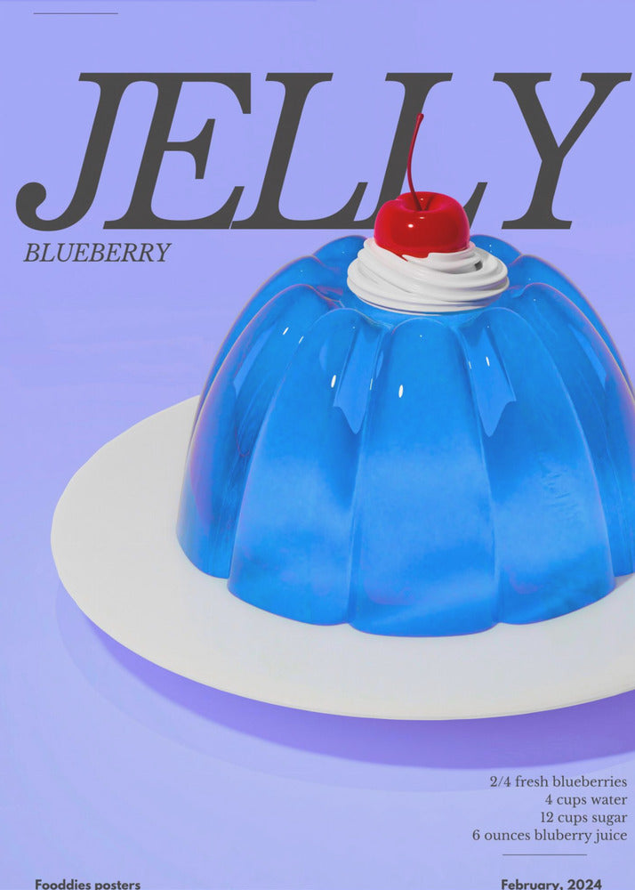 Blaues Gelee | Poster