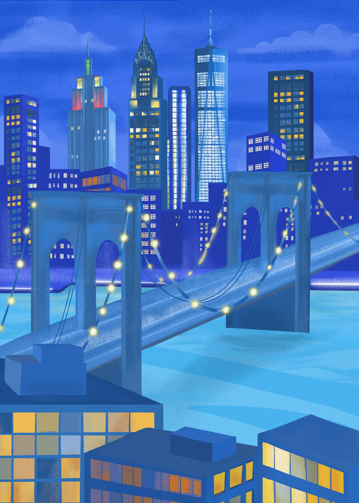 New York la nuit | Tableaux sur Toile