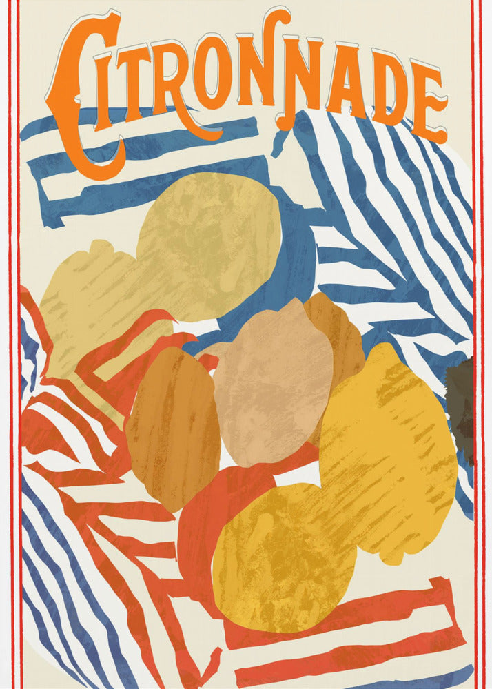 Citronnade Blau und Rot | Poster