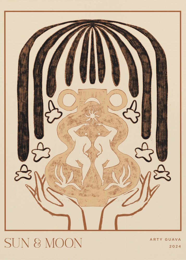 Vessel Collection : Sun & Moon (LineArt) | Poster