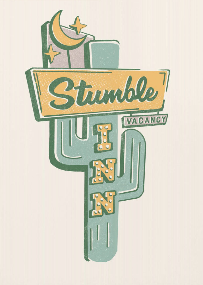 Stumble Inn Southwestern Roadside Motel Sztuka | Wydruki na łótnie