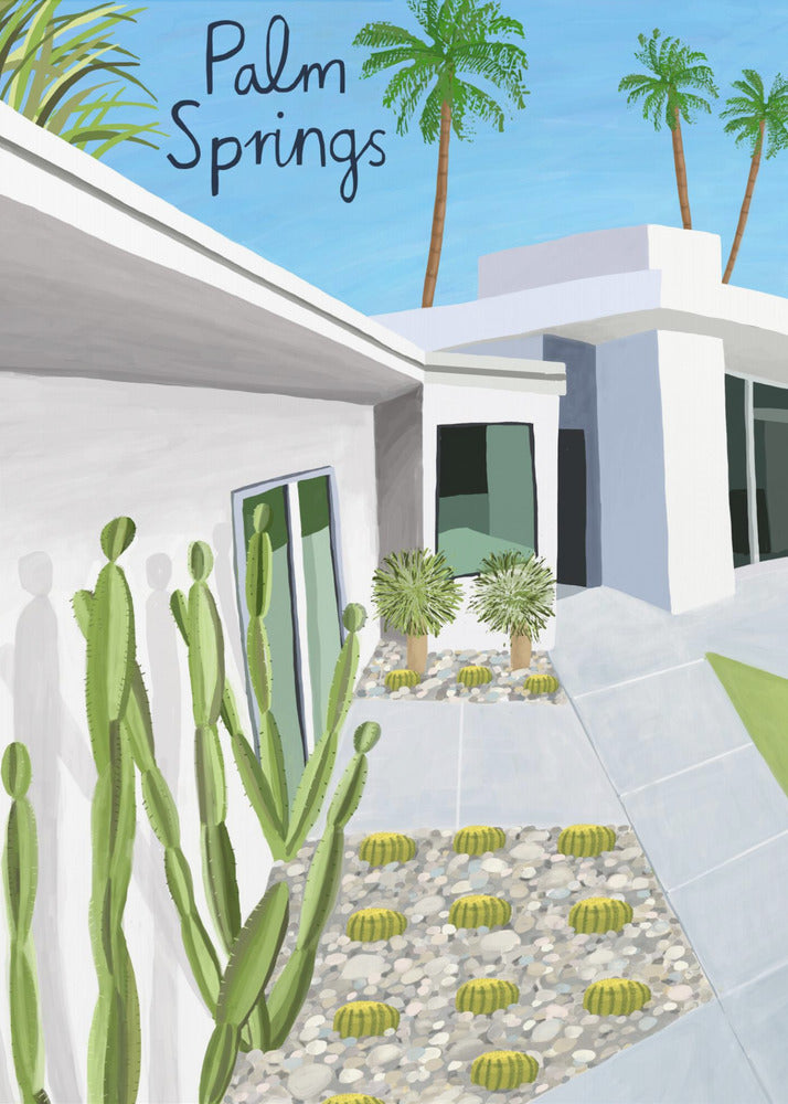 Architecture moderne de Palm Springs par l'artiste Carla Daly | Tableaux sur Toile