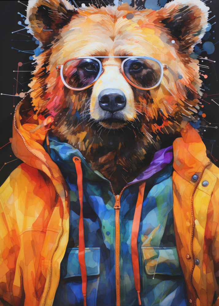Bear Watercolor Animal Art | Poster