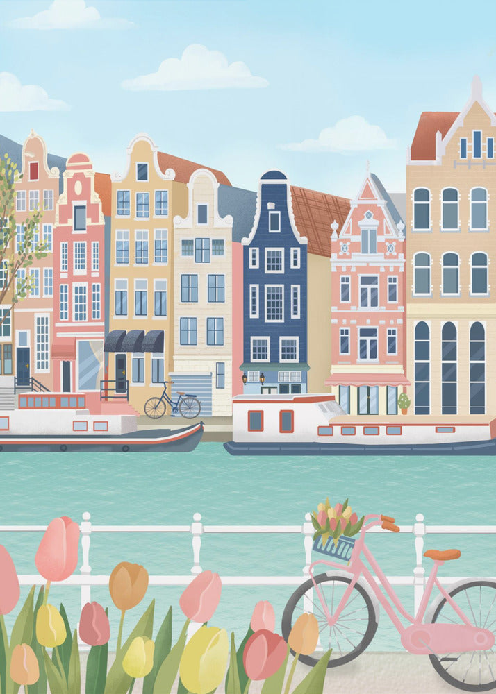 Ville d'Amsterdam | Tableaux sur Toile