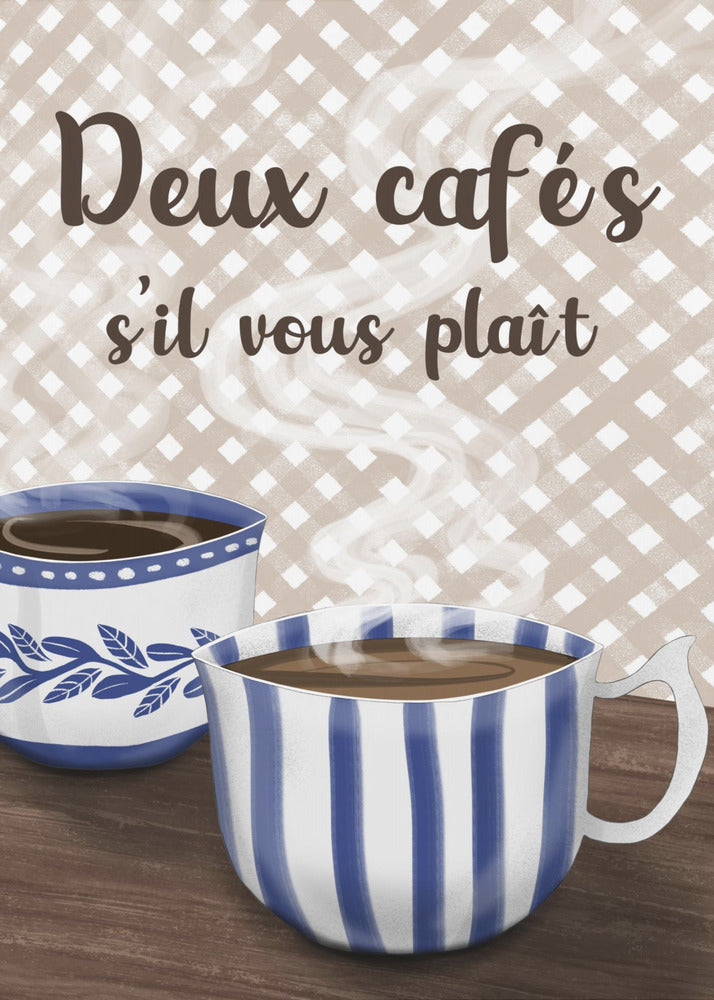 Two coffees please | Poster