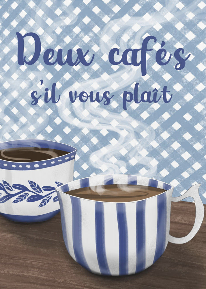 Two coffees please | Poster
