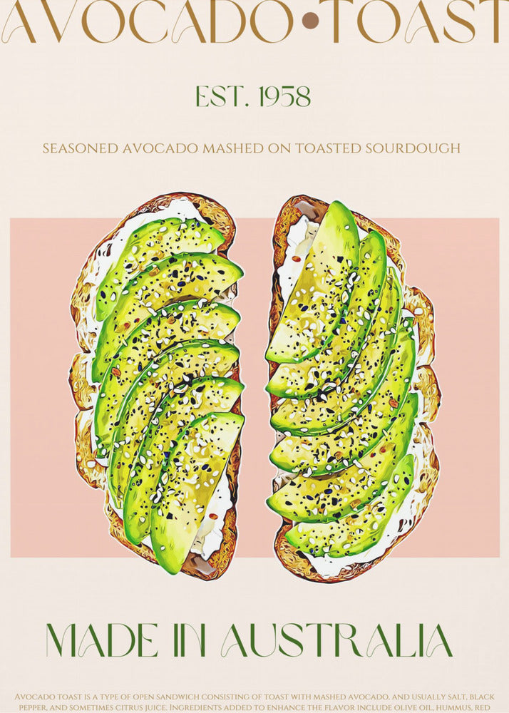 Toast with Avocado | Poster