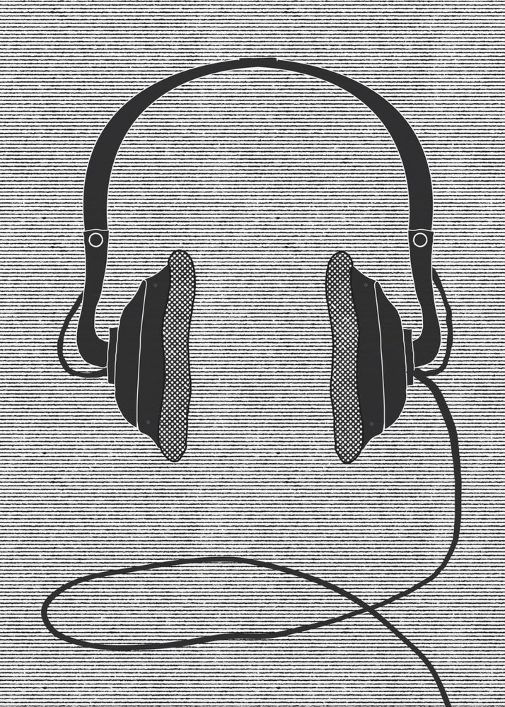 Pair Of Black Headphones | Canvas