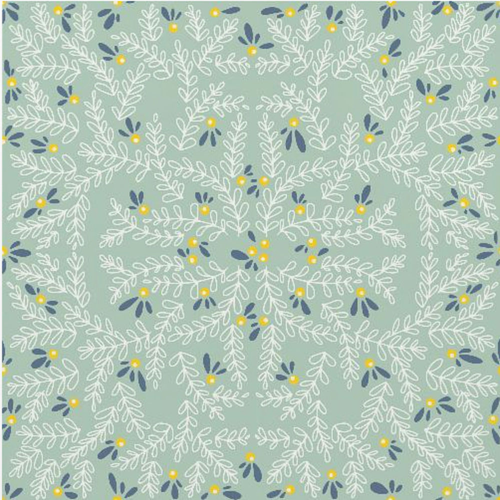 Wonderful holiday joy twigs mint pattern | Poster