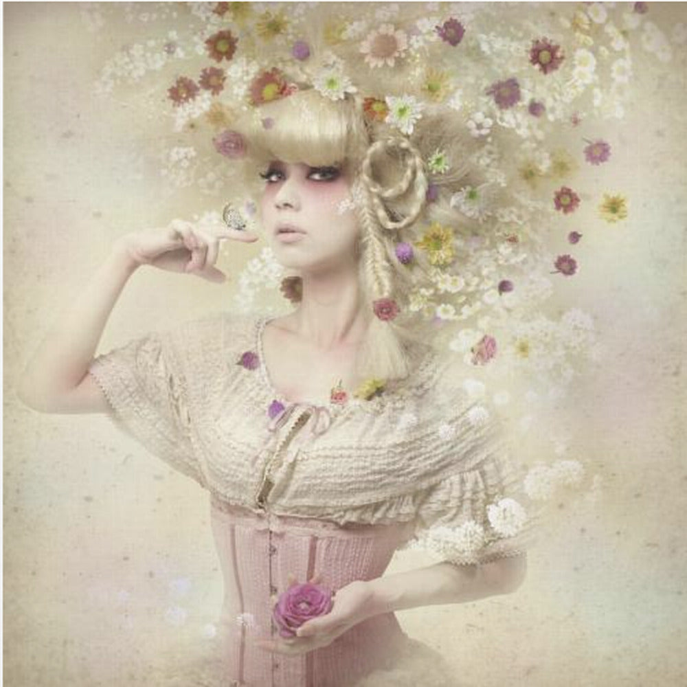 Fille du jardin de fleurs | Tableaux sur Toile