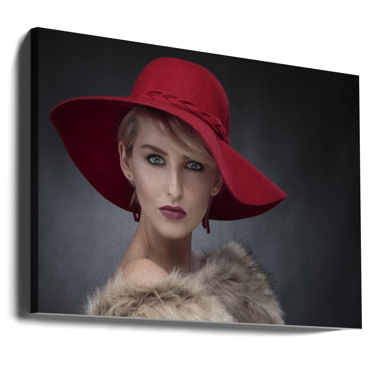 Ambers røde hatt | Lerretsbilder
