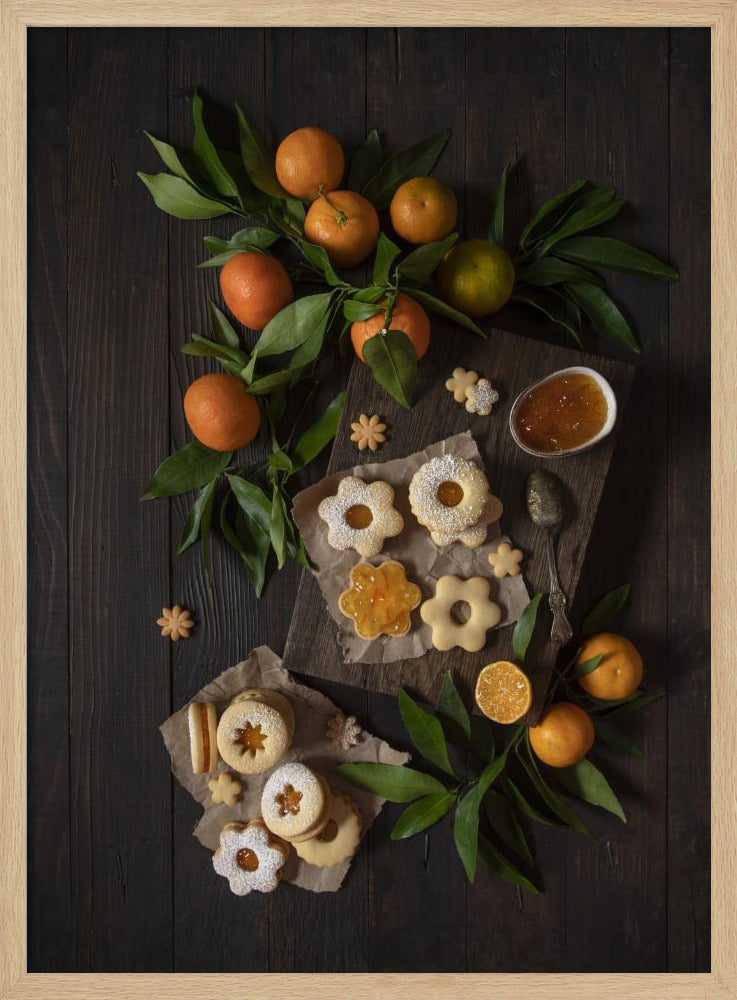 Mandarin Linzer Cookies | Poster