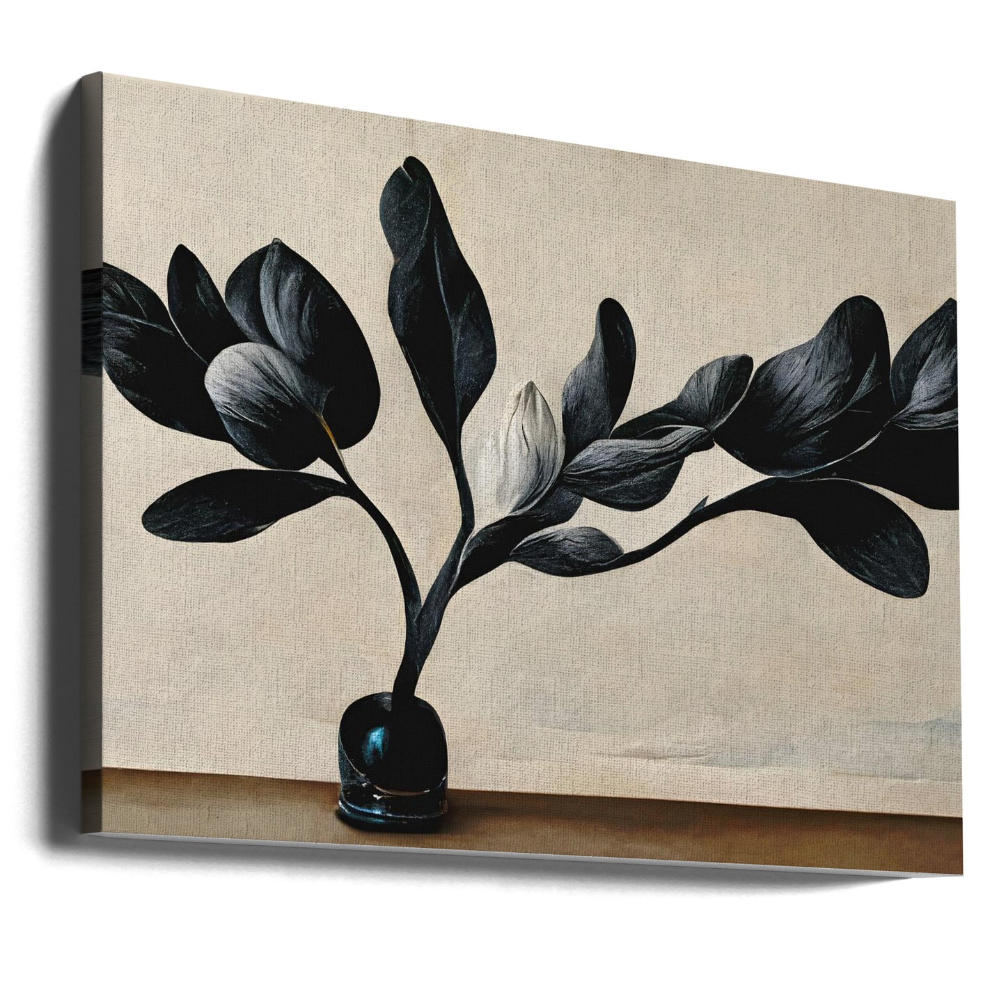 Zwarte Magnolia | Canvasprints