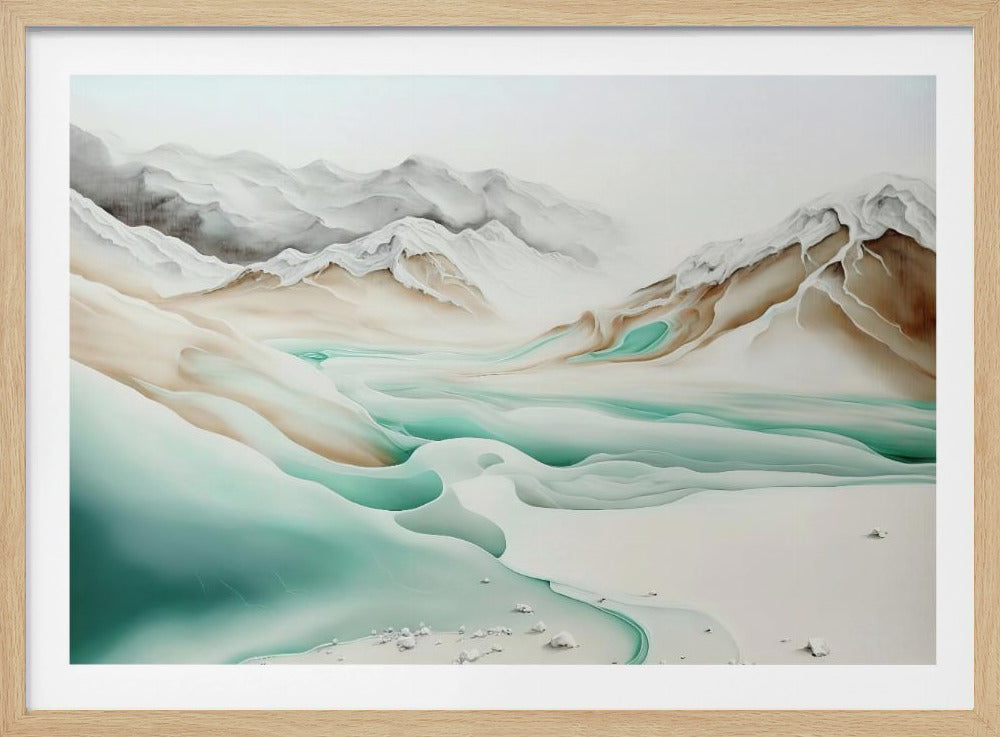 Ruhiger Alpenfluss | Poster