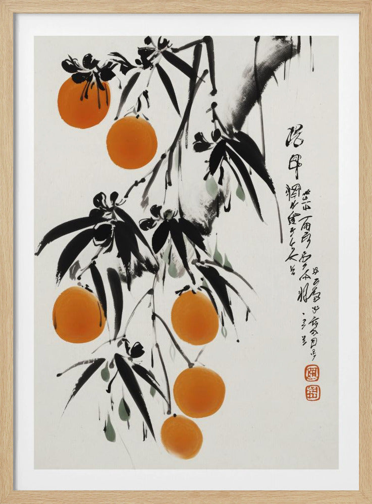 Japanske appelsiner | Plakater - Kunsttrykk