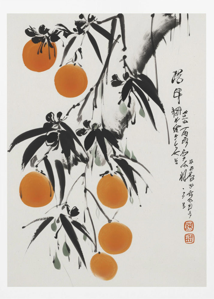 Japanske appelsiner | Plakater - Kunsttrykk