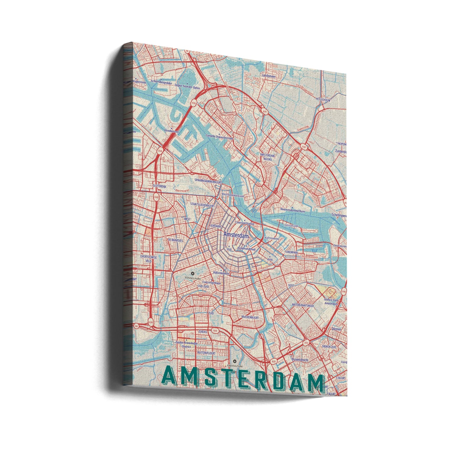 Retrokart Amsterdam | Lerretsbilder